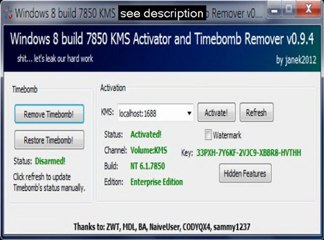 windows 8 activator build 9200 by daz - updated today