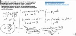 Fisica movimiento oscilatorio calcular longitud del hilo del pendulo