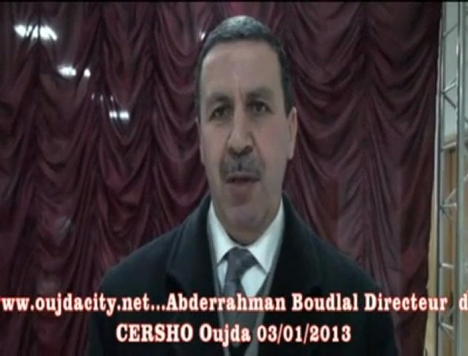 الدكتورعبد الرحمن بودلال مدير مركز الدراسات والبحوث الاجتماعية والانسا نية بوجدة يقدم شهادة في حق العلامة مصطفى بنخمزة