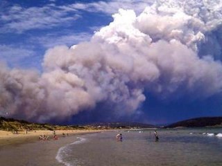 Tasmania bushfires force thousands to flee