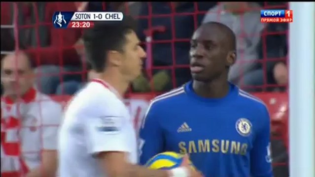 Футбол. Кубок Англии 2012-13. 1-32 финала. Саутгемптон - Челси.1 тайм