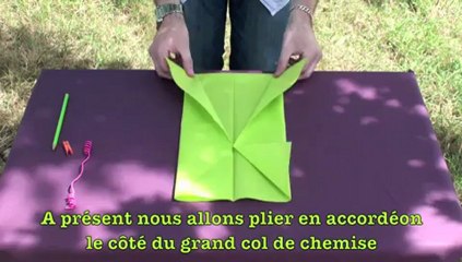 Pliage serviette en papillon