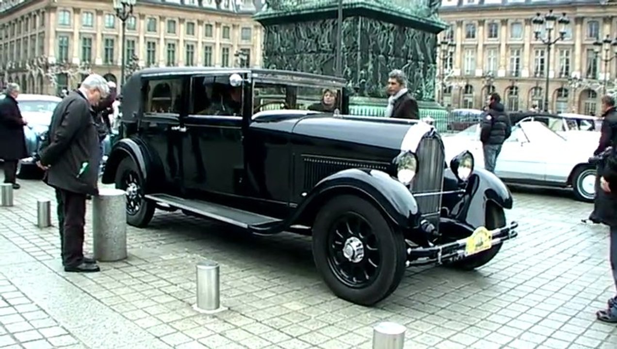 Vincennes en Anciennes 13ème traversée de Paris 2013 dimanche 6 janvier Montmartre Place Vendôme