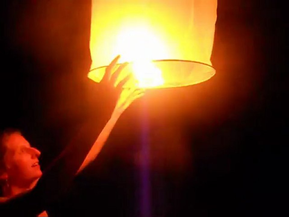 Lacher lanterne nouvel an 2013