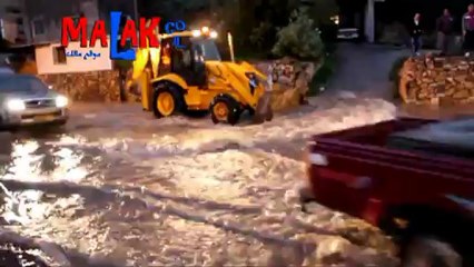 موقع مالك | مدخل عبلين الرئيسي غارق - 6.1.2013