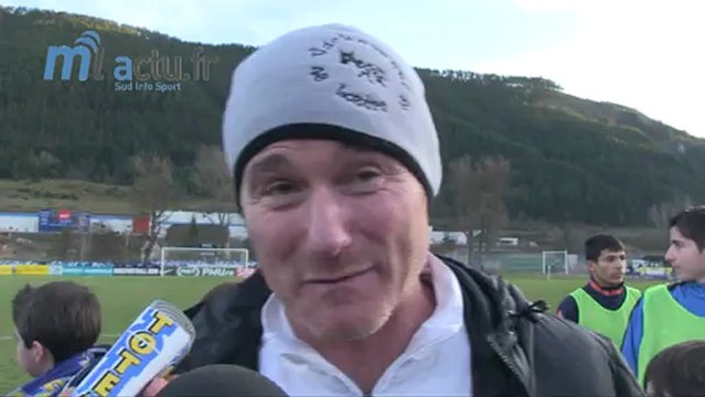 Stéphane Saurat entraîneur de Mende Avenir Foot Lozère (AFL) Petit Poucet de la Coupe de France 2013