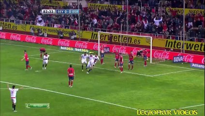 Emir Spahic goal Sevilla Vs Osasuna 1-5-2013 (1080-HD Russian)