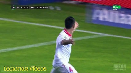 Emir Spahic goal Sevilla Vs Osasuna 5-1-2013 (720-HD Spanish)