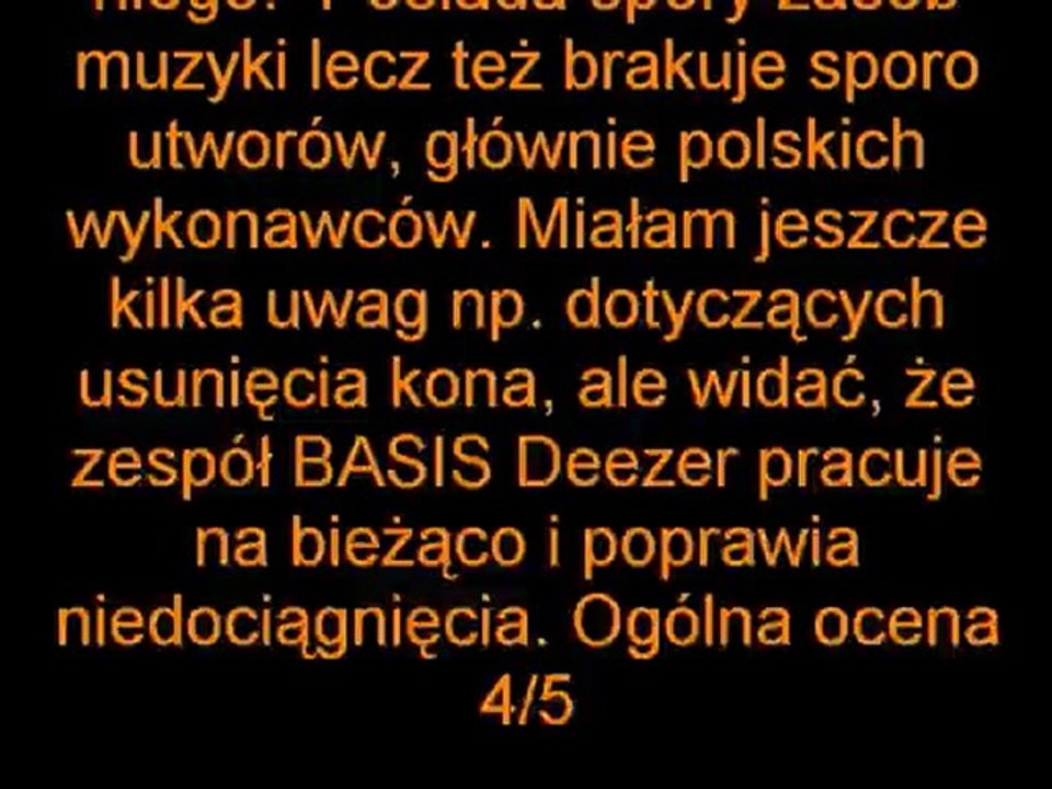 Zadanie od Orange - Deezer