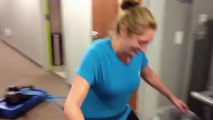Great weight loss video. She is pulling 80lbs