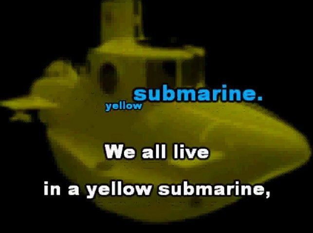 The Beatles - Yellow submarine (Instrumental) - YouSingKaraoke - Vidéo  Dailymotion
