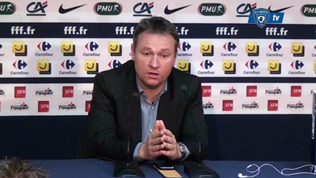 CdF / 2012-13 : CAB 2-0 SCB - Conf. de presse F. Hantz