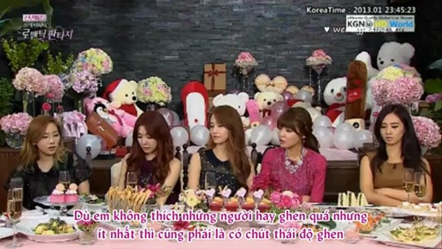 [Vietsub] SNSD @ Ideal Type Talk - Romantic Fantasy comeback show