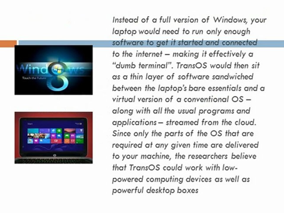 Micron Associates Technology Blog - New Operating System goes on Cloud