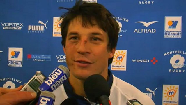 Interviews après Montpellier Hérault Rugby - Stade Français : 30/12/2012