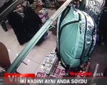 İki kadını aynı anda soydu