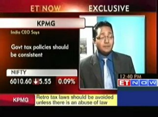 Tax laws should be prospective to aid business planning : KPMG