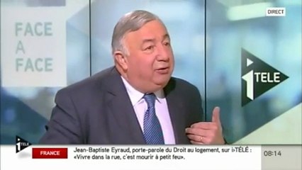 07/01/13 ITELE, Gérard Larcher manifestera contre le Mariage Gay et réclame un référendum