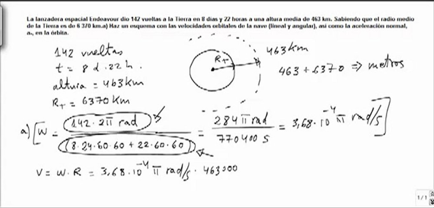 Fisica cinematica velocidad lineal y angular
