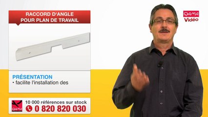 Raccord d'angle en aluminium pour plan de travail, par Qama