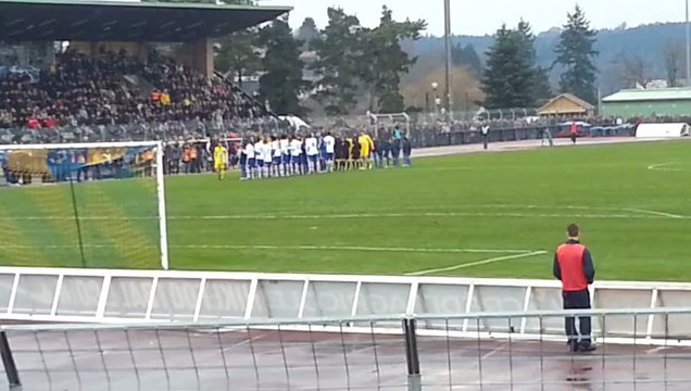 SAS Epinal - Olympique Lyonnais : entrée des joueurs