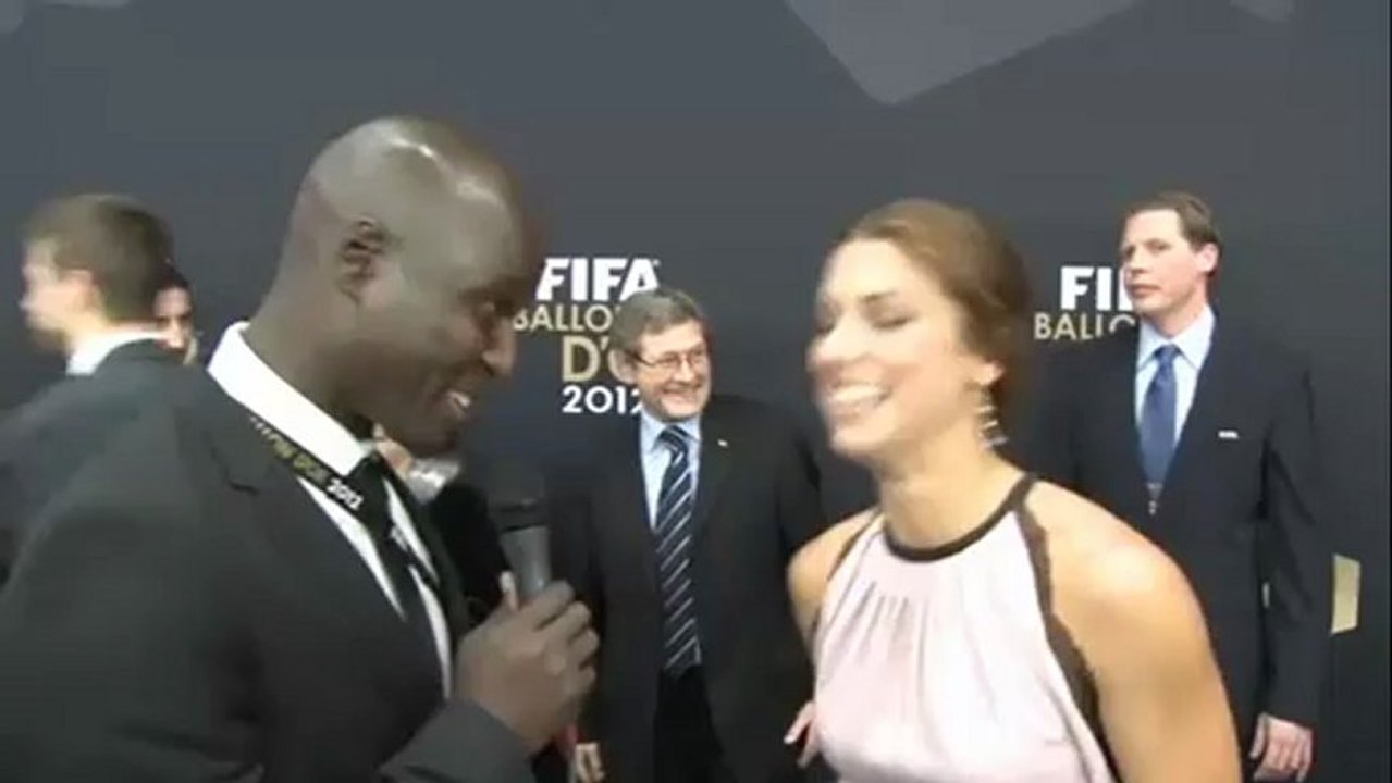Abby Wambach & Alex Morgan Ballon d'Or Red Carpet Interviews