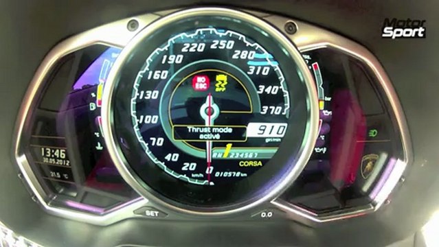 0-250 km/h : Lamborghini Aventador vs Lexus LFA