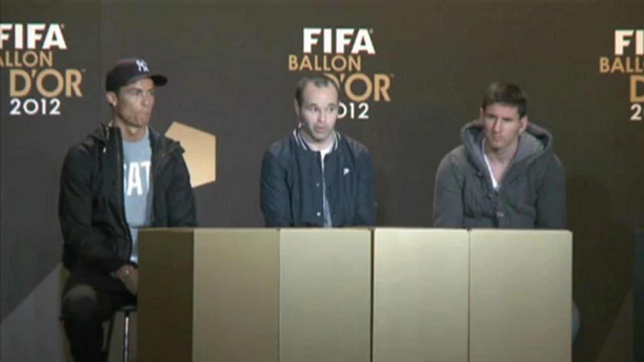 Fifa ballon d'or: iniesta: "hoffentlich läuft es wie im vergangenen jahr"
