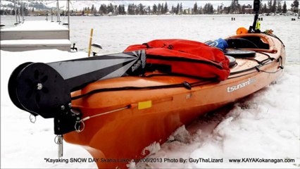 Kayaking Winter Winds - SNOW DAY Skaha Lake Jan6th2013