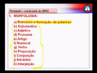 Aula 01.1  Nocoes essenciais em morfologia - sobre os substantivos