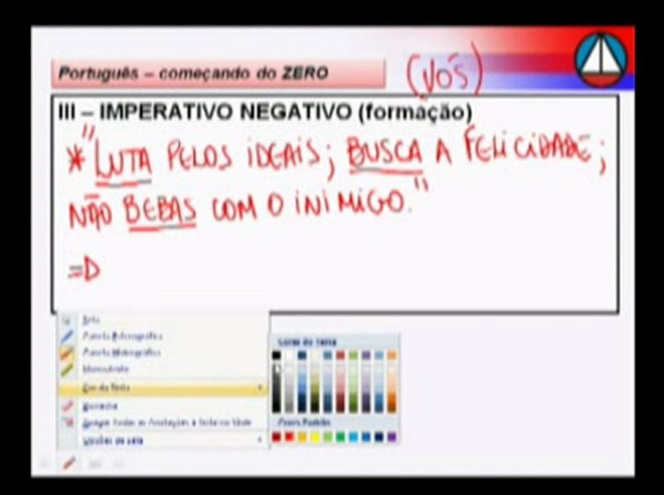Aula 06.3 - Morfologia Verbal - Rodrigo Bezerra (21092011) [Alta qualidade e tamanho]