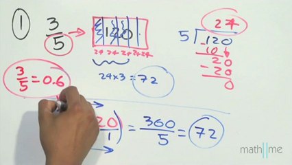 Ejercicios para obtener la fracción de una cantidad