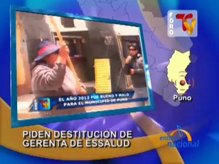 Puno Nacionalistas exigen destituir a la gerente de EsSalud