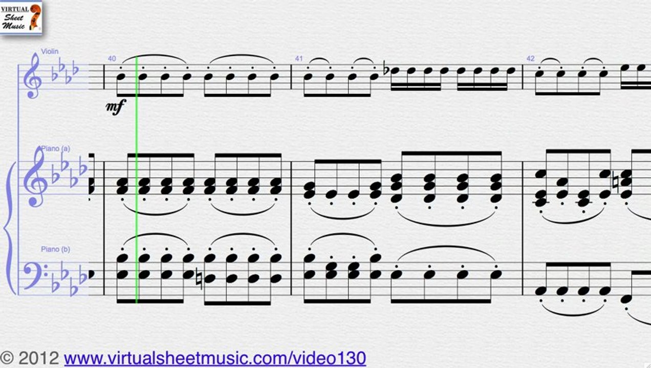 Antonio Vivaldi's Concerto “Winter” from Four Seasons Allegro non molto sheet music - Video Score