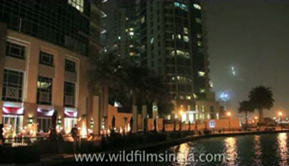 View of Dubai Mall and Burj Khalifa.flv