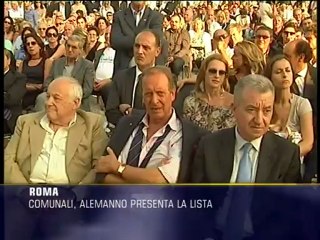 Alemanno presenta la lista "Rete Attiva x Roma"