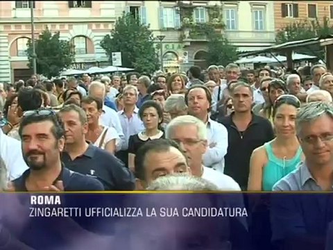 Zingaretti presenta la sua candidatura a Sindaco
