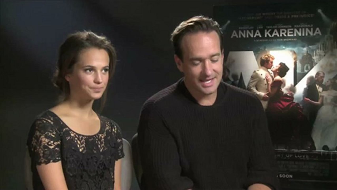 Alicia Vikander and Matthew Macfadyen Interview -- Anna Karenina