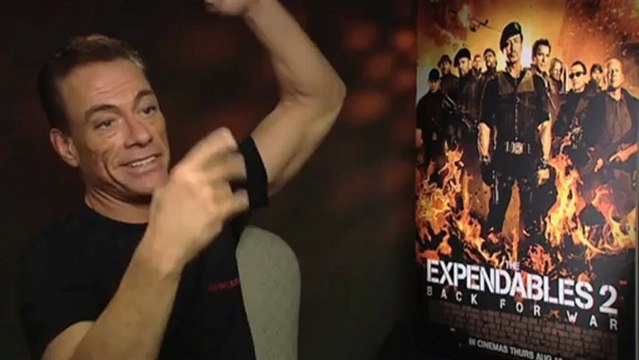 Jean-Claude Van Damme Interview (featuring the Kickboxer dance) The Expendables 2