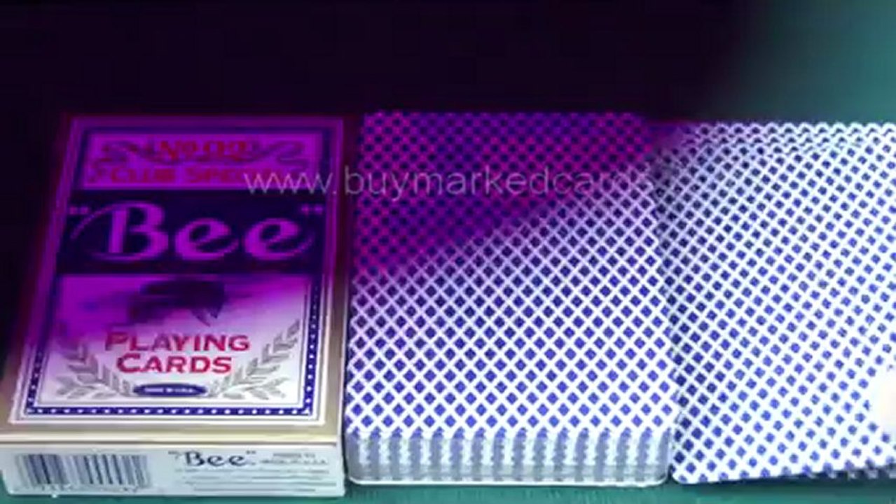 POKER-PLAYING-CARDS--Bee-Blue)--Marked-cards