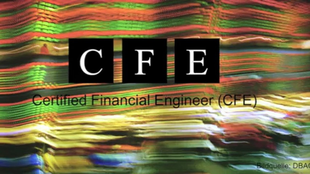 Certified Financial Engineer (CFE) - More than Education!