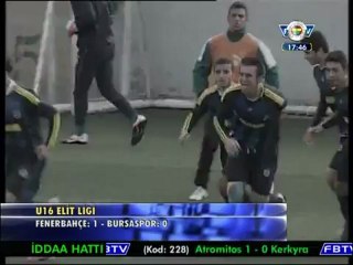 6 Ocak 2013 U-16 Ligi Fenerbahçe 1-0 Bursaspor Maçı Özeti