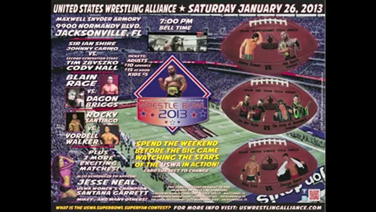 USWA Wrestle Bowl 2013 Saturday January 26 Snyder Armory