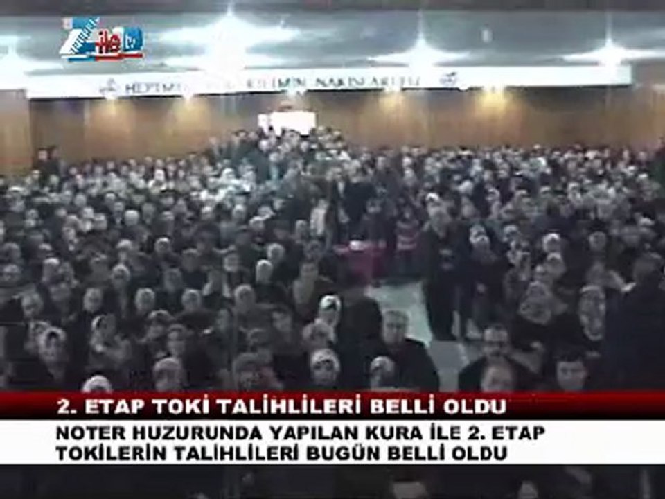 ZİLE 2.ETAP TOKİ ÇEKİLİŞİ
