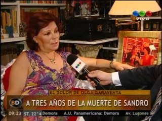 Olga Garaventa negó la venta de objetos de Sandro- pronto.com.ar