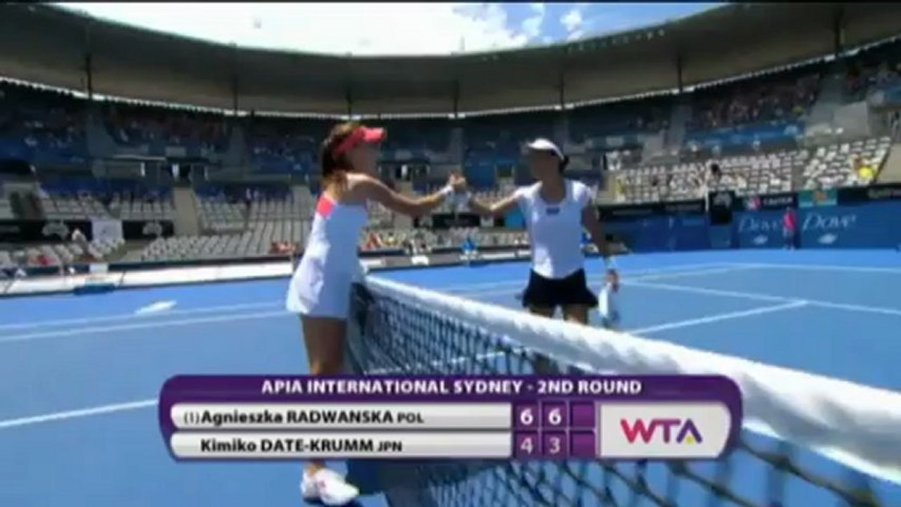 Sydney: 19 Jahre Altersunterschied! Radwanska schlägt Tennis-Seniorin