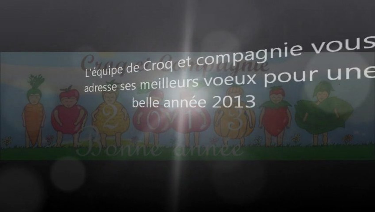 Bonne année 2013 avec croq et compagnie