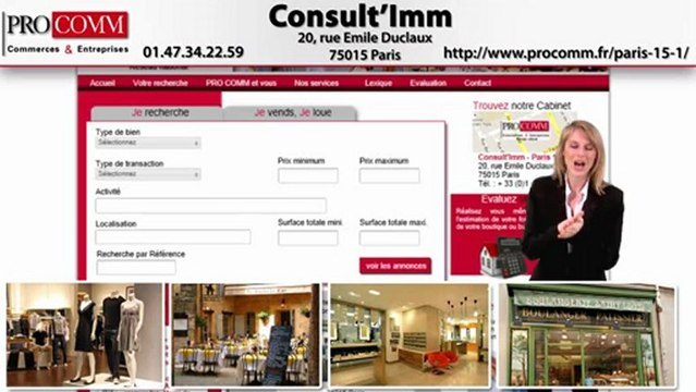 Vente murs commerciaux Paris 15ème