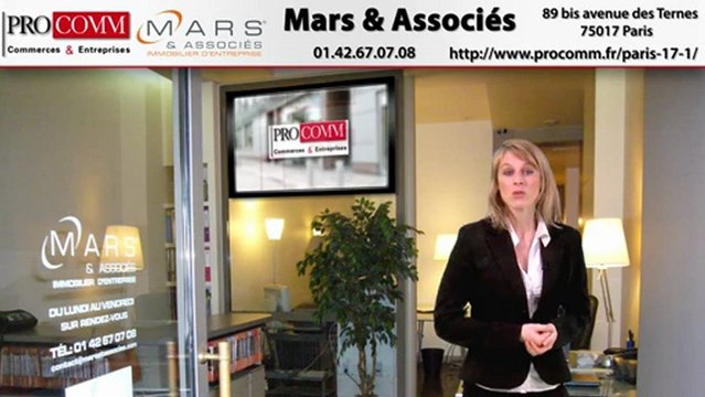 Vente commerce Paris 17ème