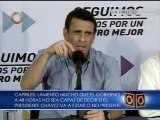 Capriles pidió al TSJ que se pronuncie sobre la toma de posesión del 10E